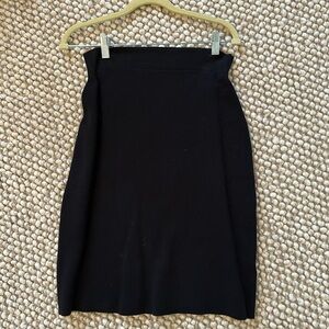 Maeve Anthropologie black knot mini skirt